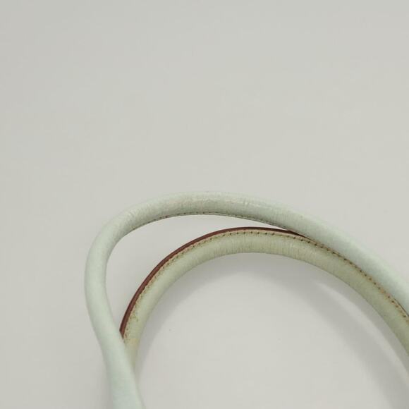 PRADA Hand Bag Canvas Beige Silver - Picture 8 of 13